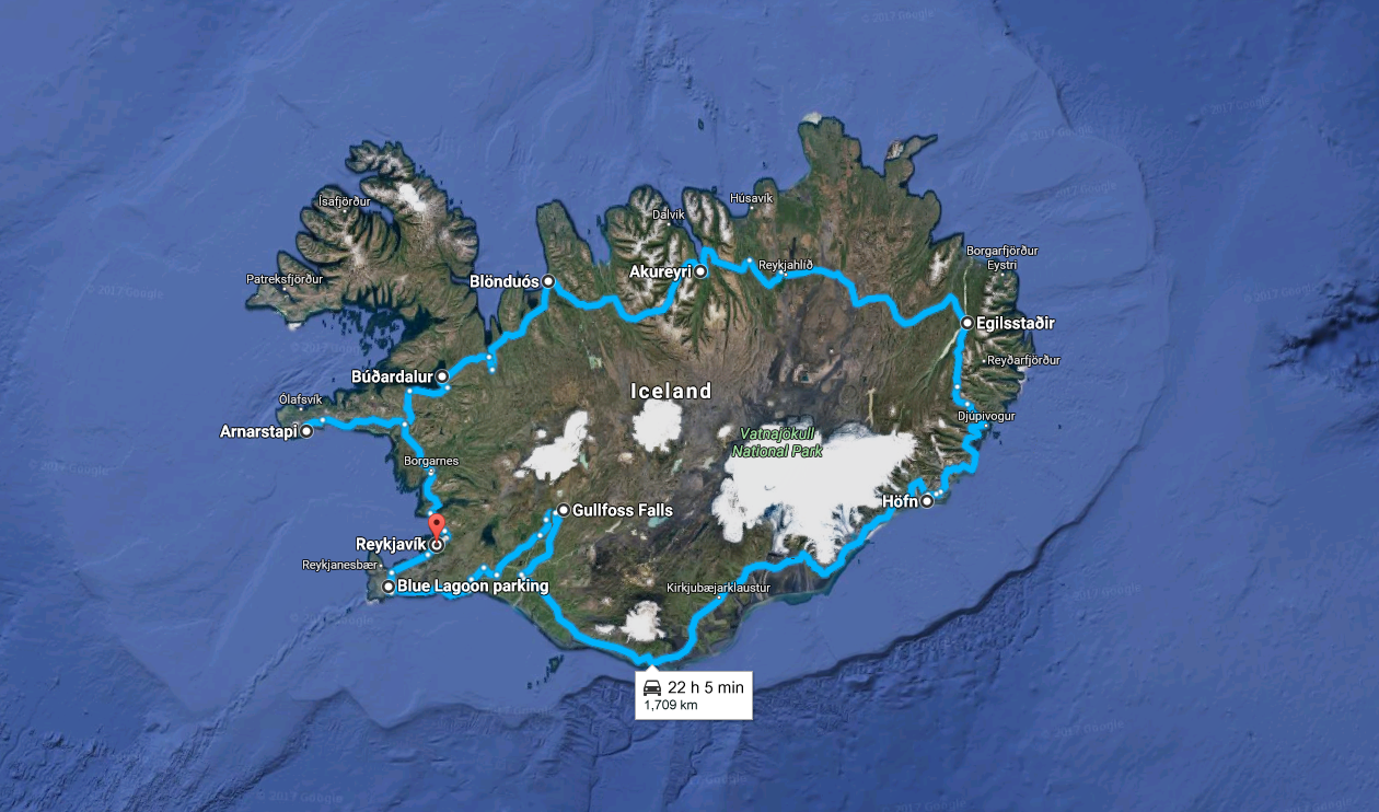 Исландия гугл карты